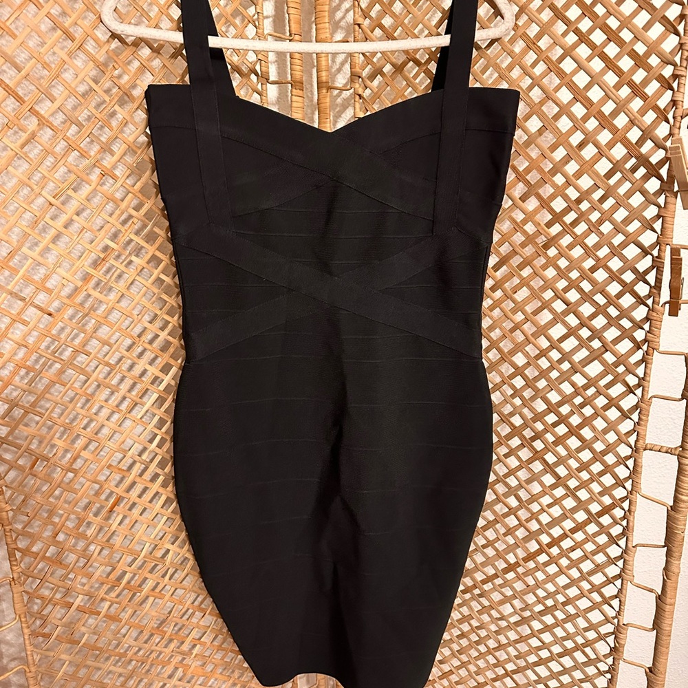 Elegant Black Bandage Dress